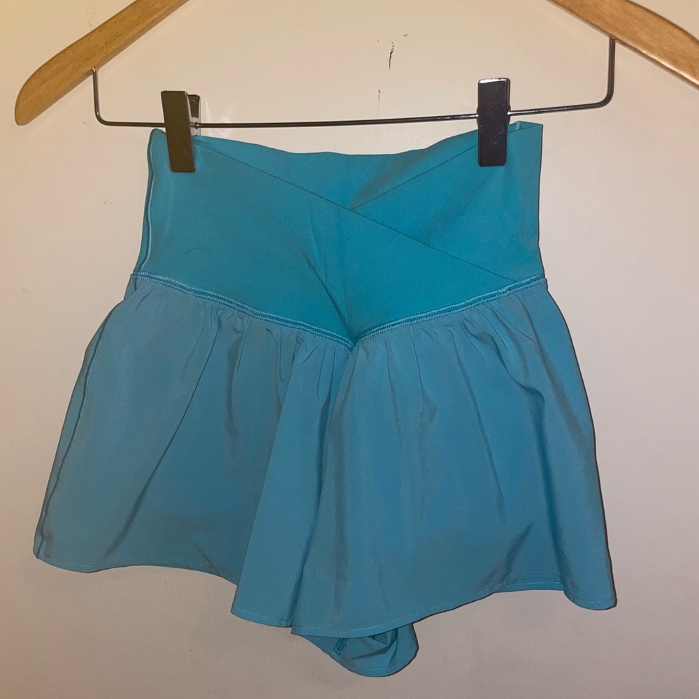 Aerie Teal High-Waisted Skort